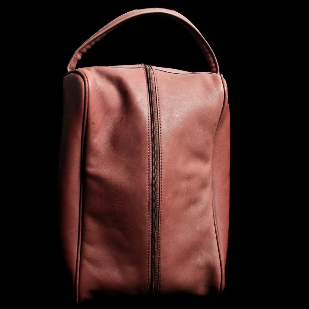 Berman Genuine Leather Wine Carrier Bag Faux Fur Lined | For Two Bottles